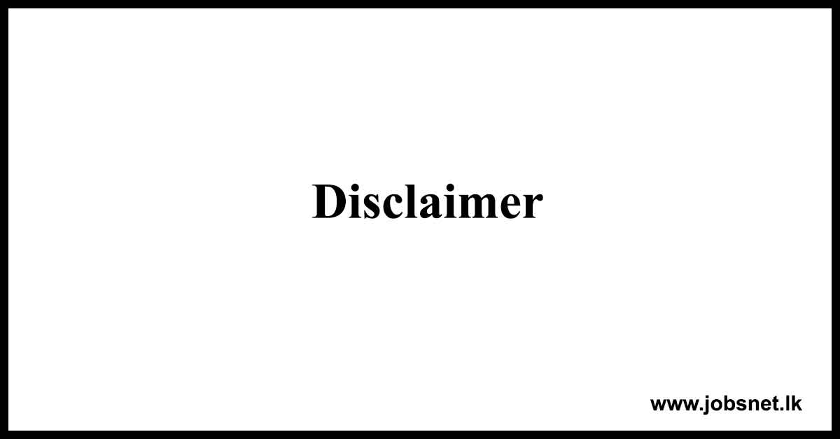 Disclaimer